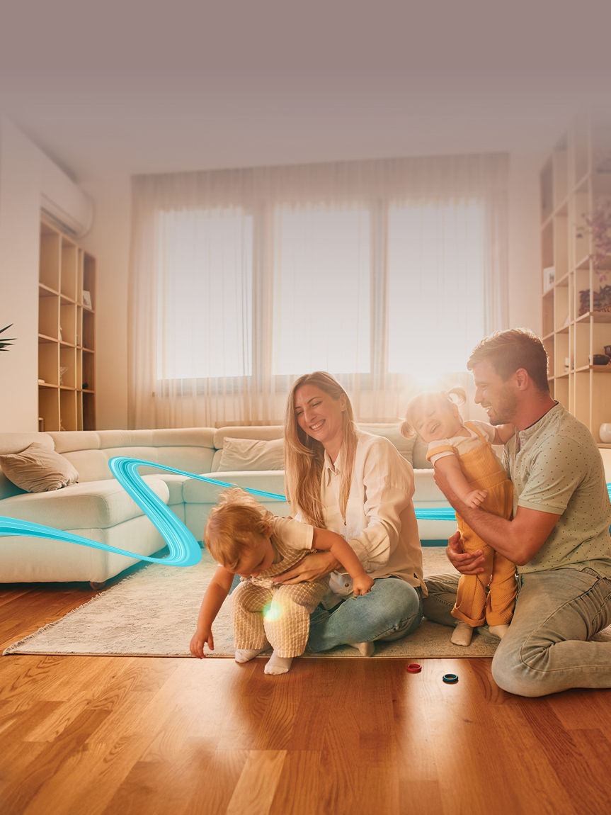 Sun Shining in a modern kitchen